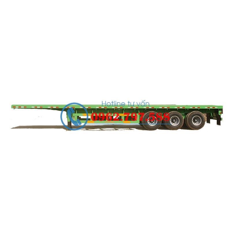 Sơ mi rơ moóc (chở container) có sàn : 14.3 m, 3 trục