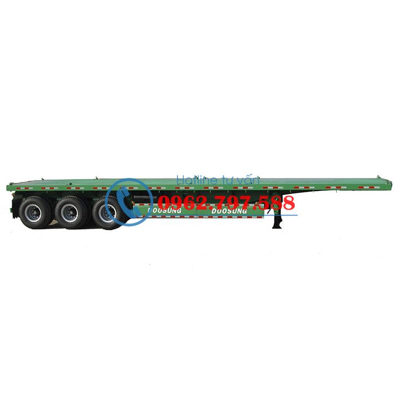 Sơ mi rơ mooc sàn có trục co duỗi: 40 feet, 3 trục
