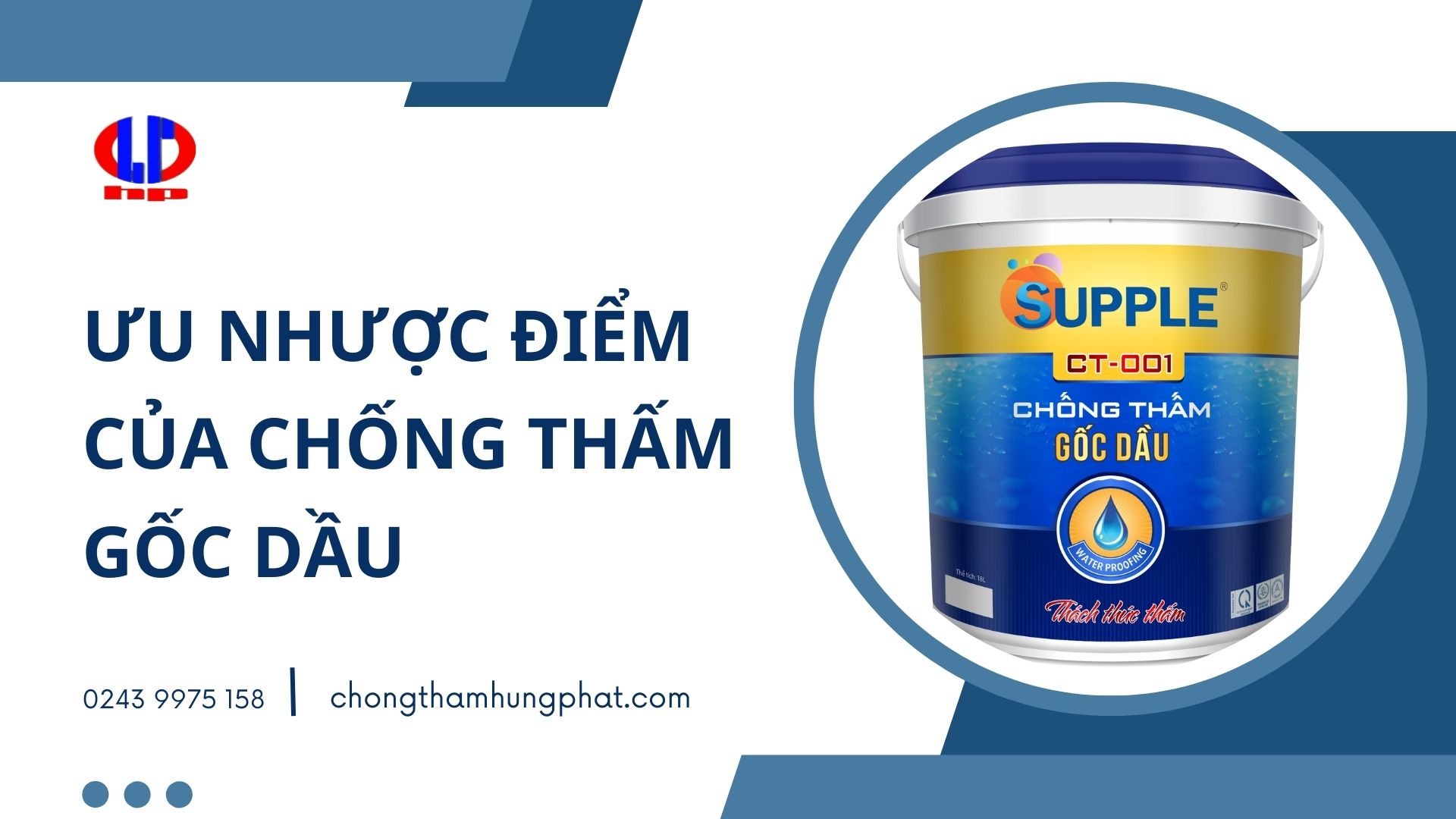 Ưu nhược điểm của chống thấm gốc dầu