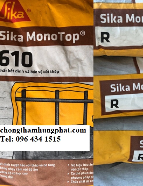 Bảng định mức sử dụng dòng sản phẩm sika monotop của sika trong thi công sửa chữa bê tông rỗ