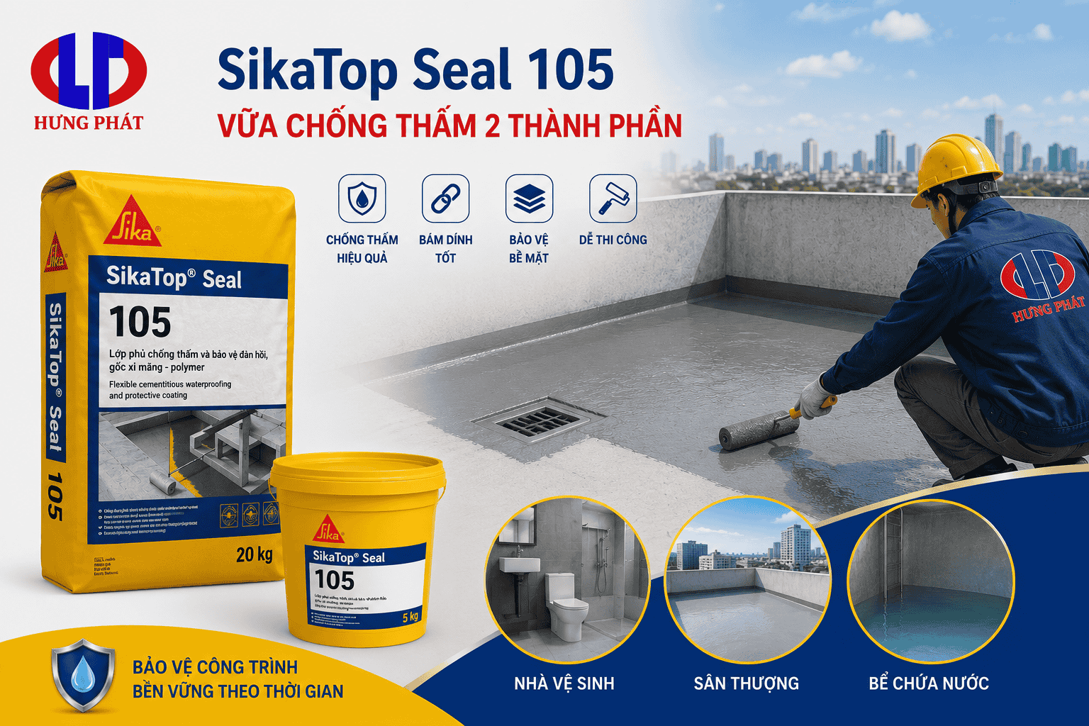 SikaTop Seal 105 Là Gì? Công Dụng Và Hướng Dẫn Sử Dụng