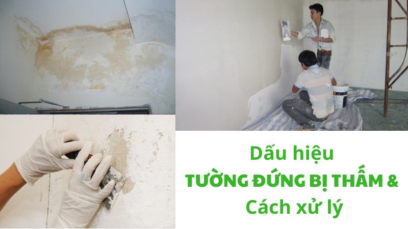 Những dấu hiệu nhận biết tường đứng bị thấm và cách xử lý