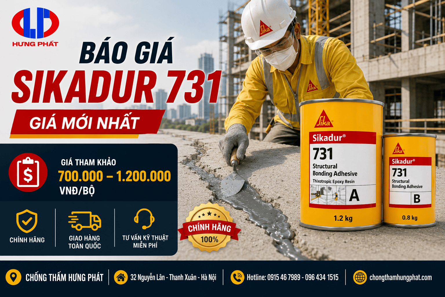 Báo giá Sikadur 731 mới nhất