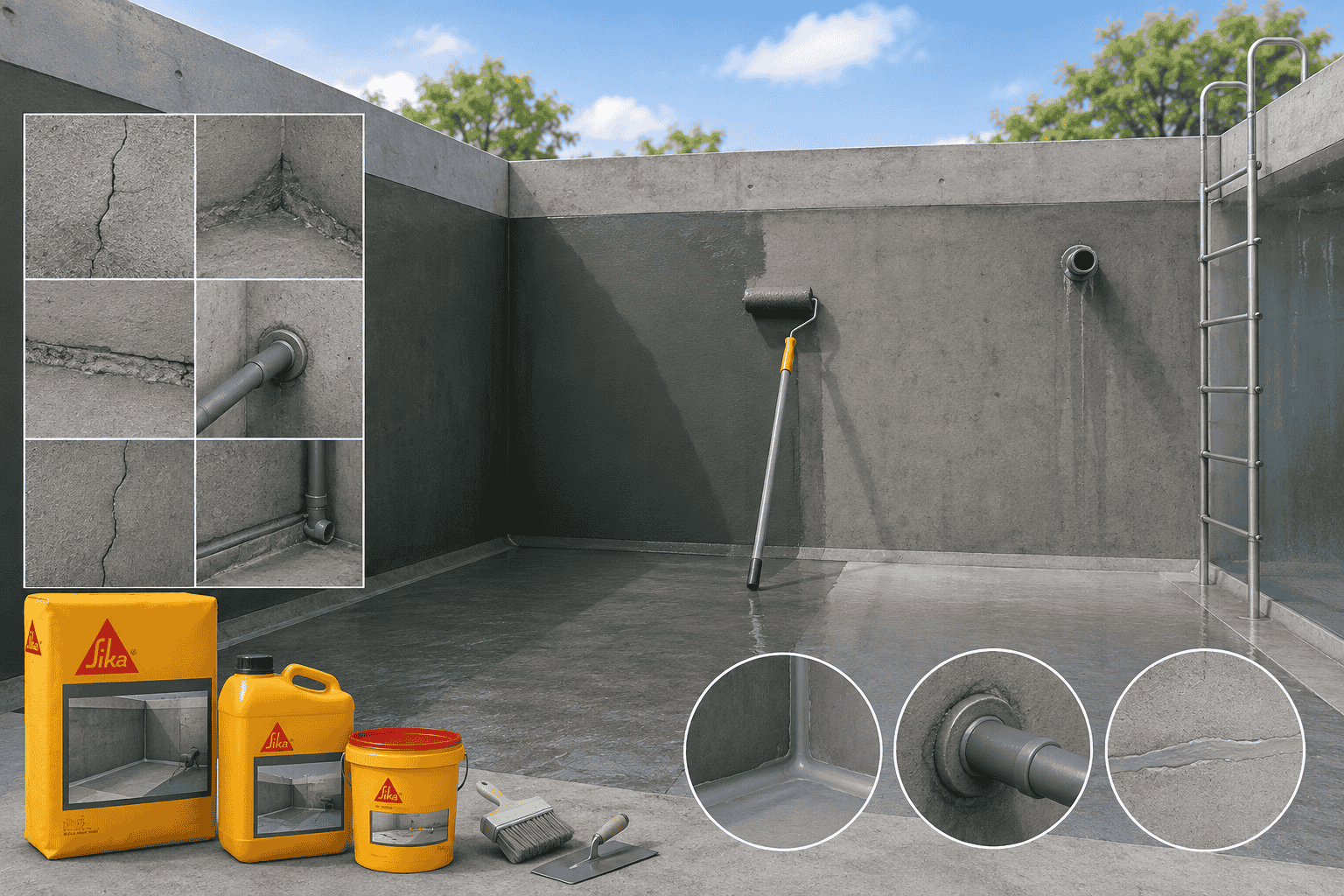 Bể nước có cần chống thấm bằng Sika không?