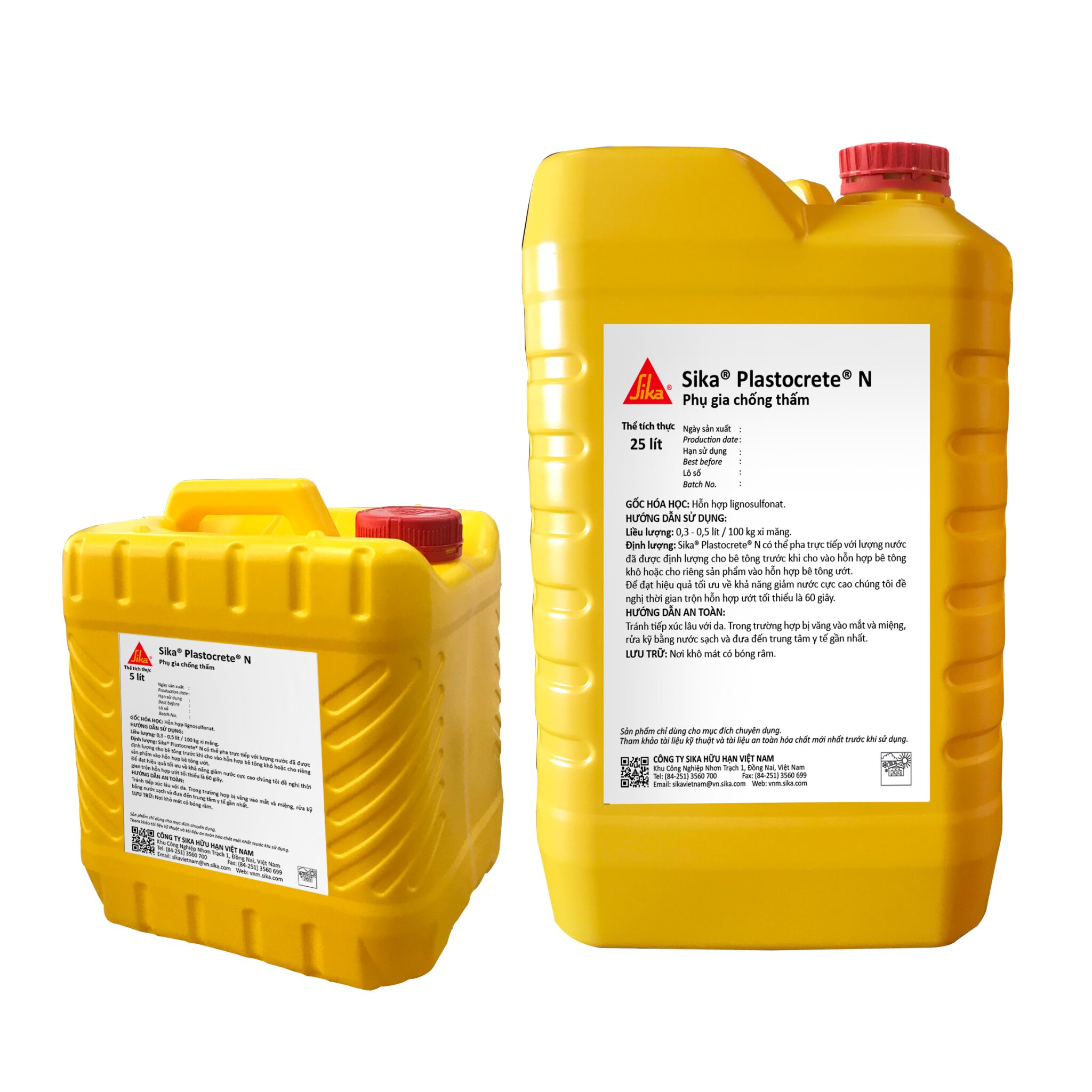 Các loại chất phụ gia bê tông Sika phổ biến