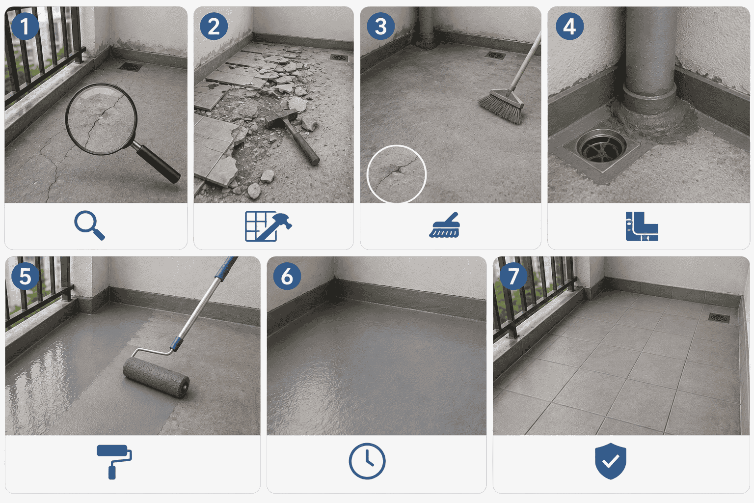 Cách xử lý ban công bị thấm hiệu quả