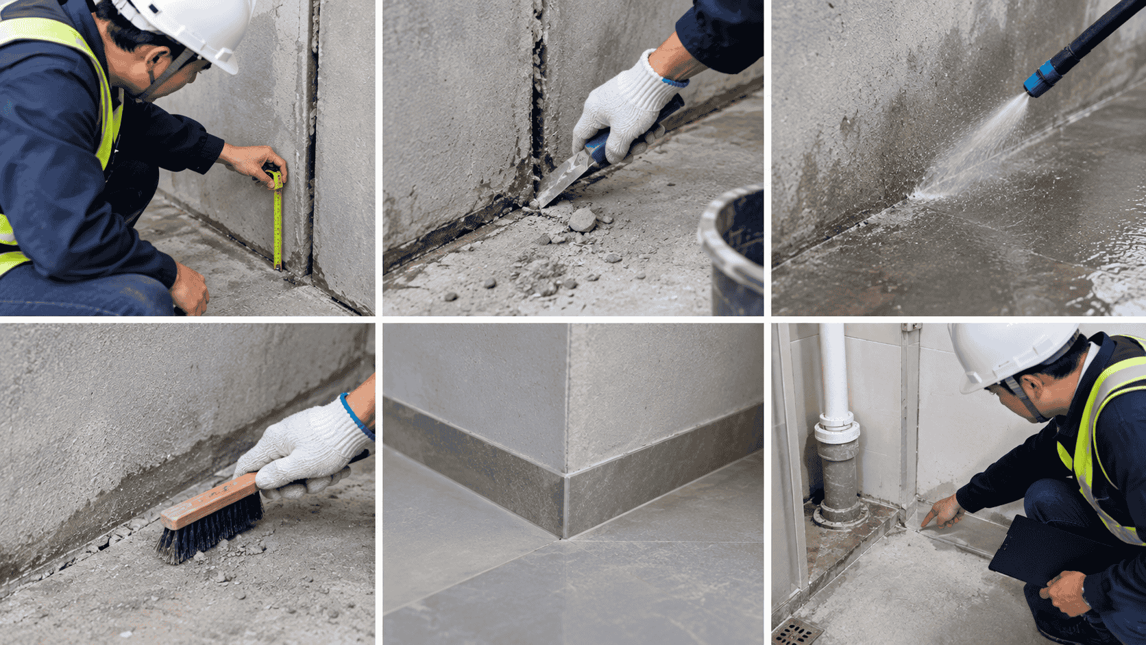 Chuẩn bị trước khi xử lý khe tiếp giáp