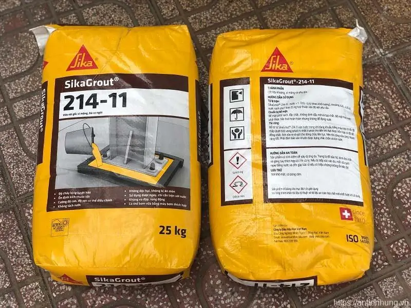  Đặc tính nổi bật của vữa rót Sikagrout 214