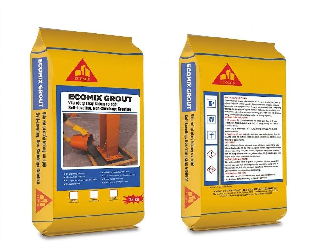 Ecomix Grout – Vữa rót tự chảy không co ngót