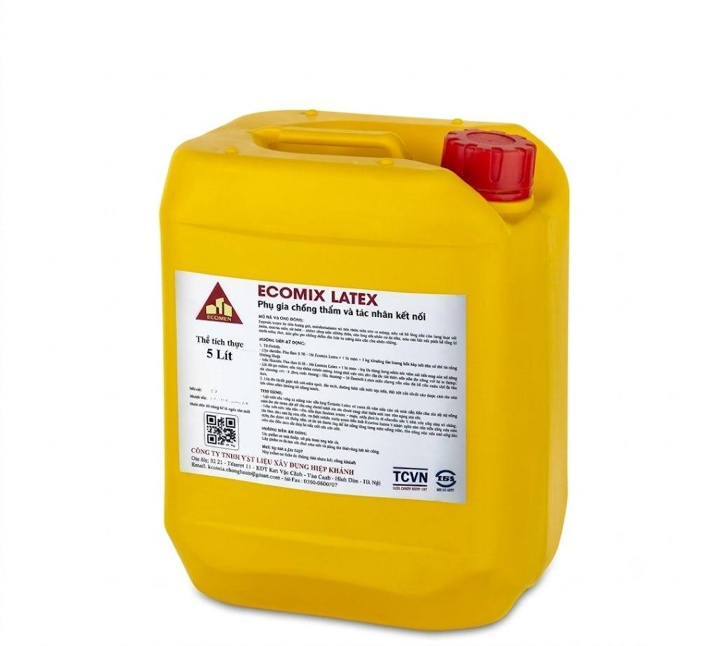 Ecomix Latex – Phụ gia chống thấm và tác nhân kết nối