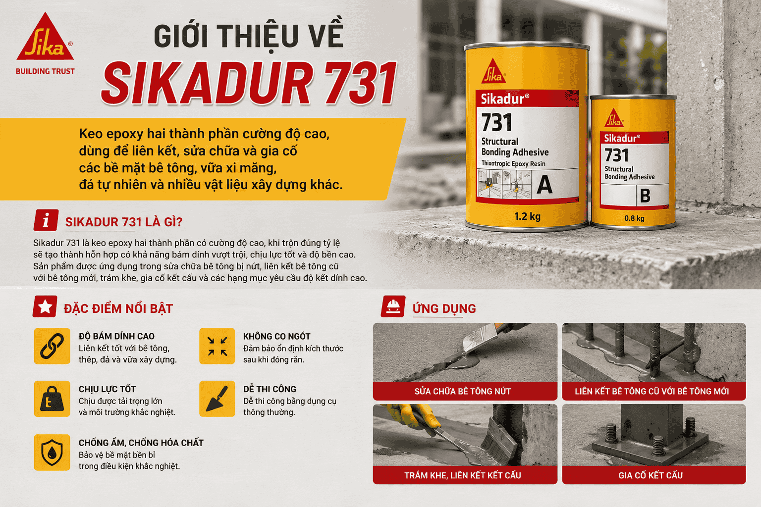 Giới thiệu về Sikadur 731