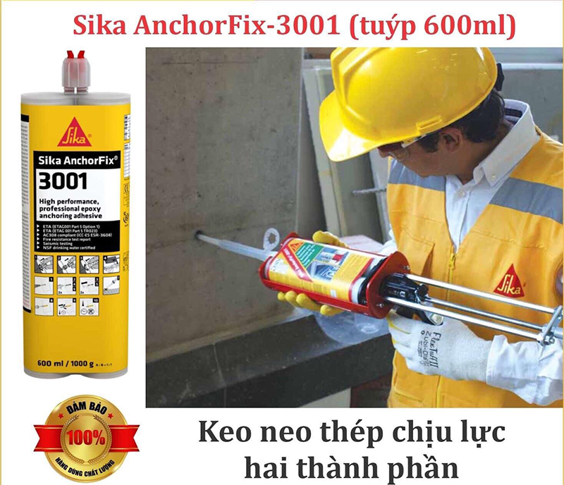 Tính năng nổi bật của keo cấy thép Sika