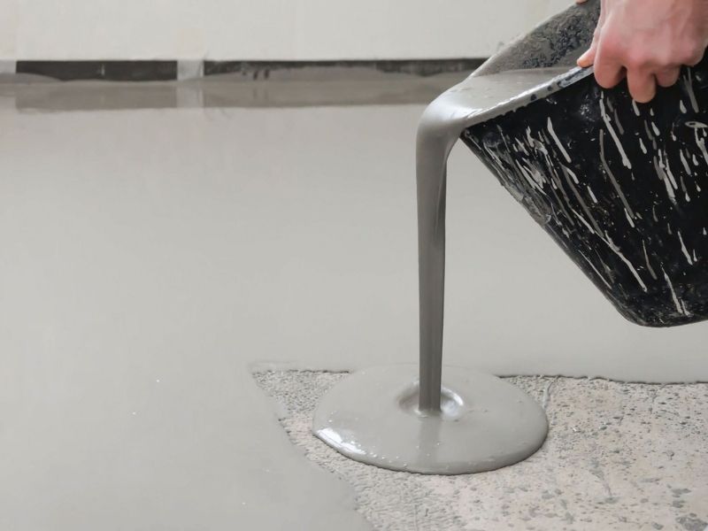 Những lưu ý khi sử dụng vữa tự san phẳng