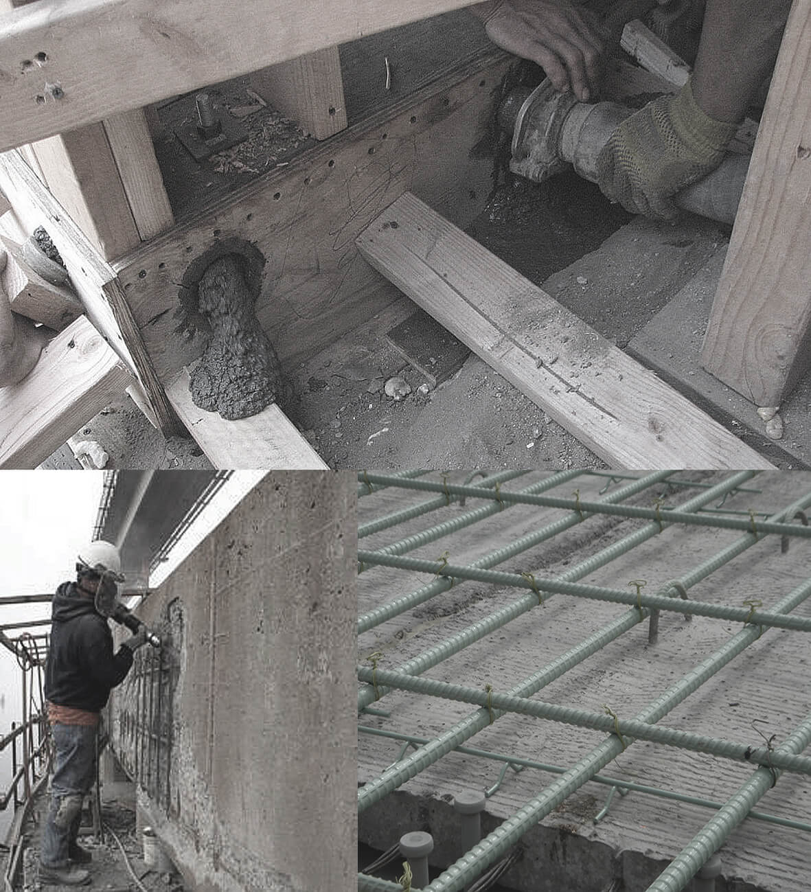 Quy trình thi công vữa sửa chữa bê tông cơ bản