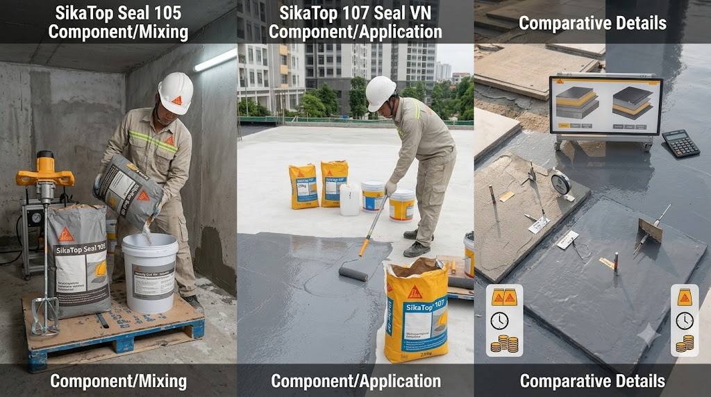 SikaTop Seal 105 và 107 là gì