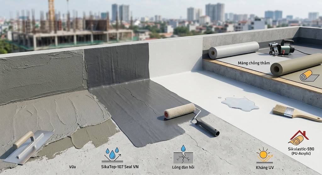 Sika có những dòng chống thấm nào?