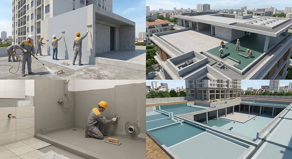 So sánh chi phí chống thấm Sika và Mapei