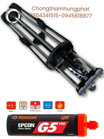 Top súng bắn keo cấy thép