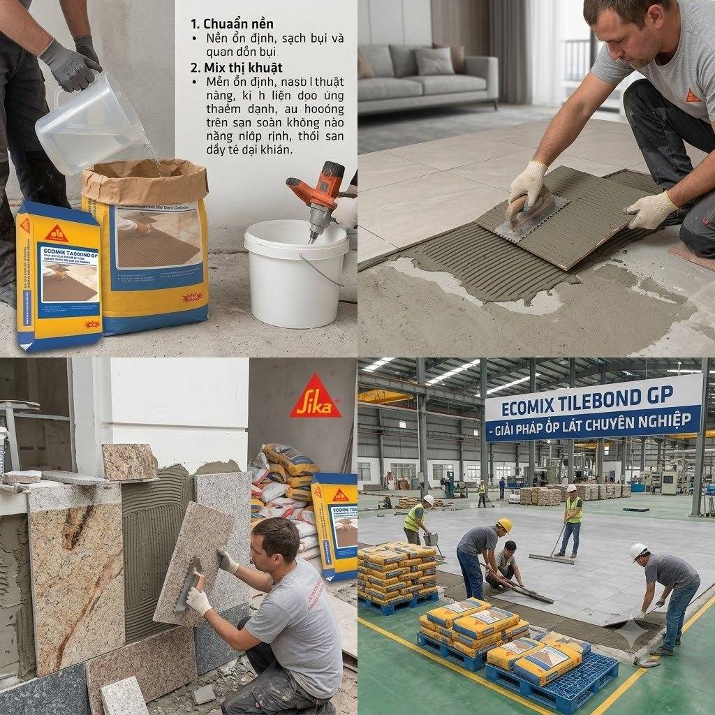 Các loại keo ốp lát gạch phổ biến