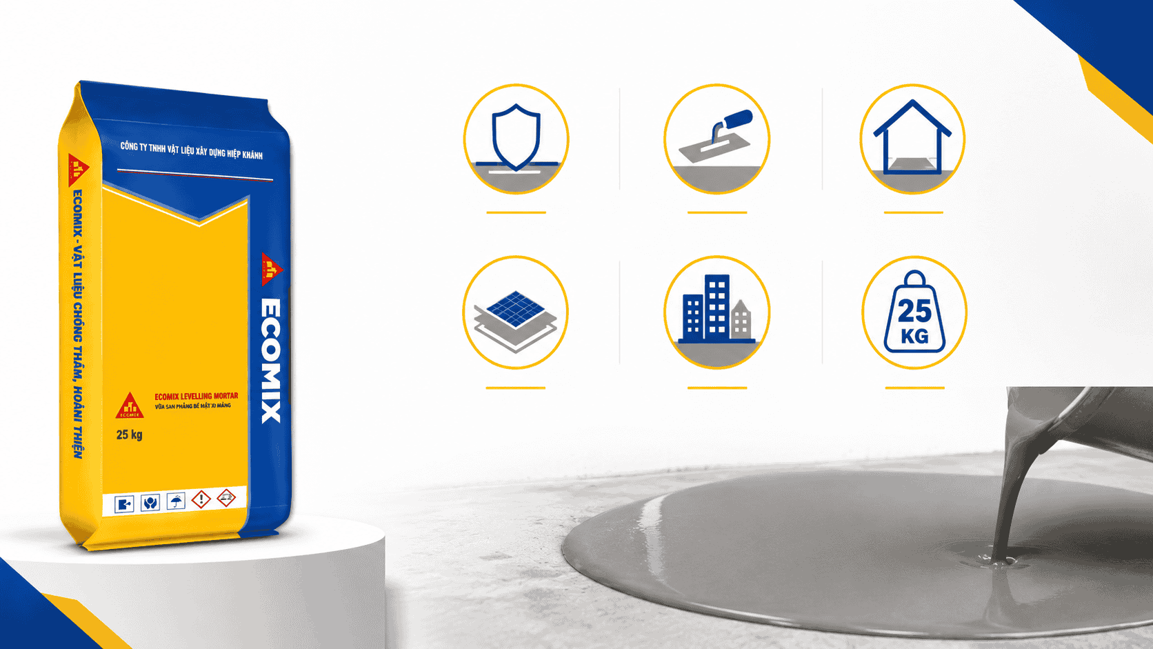 Ưu điểm của Ecomix Leveling Mortar