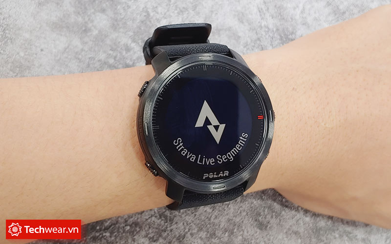 Strava trên Đồng hồ Polar Grit X