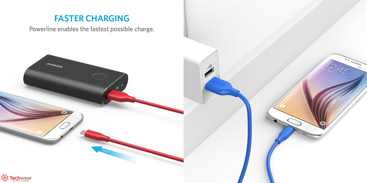 Cáp Anker PowerLine 0.9m MicroUSB