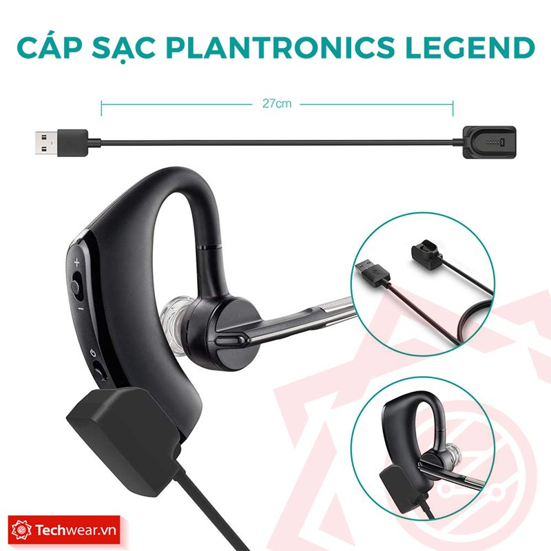 Bộ cáp sạc tai nghe Plantronics Voyager Legend