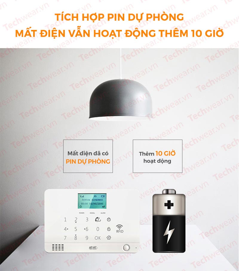 Hệ thống chống trộm dùng sim GSM gọi điện thoại TWYL-007MR1