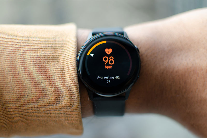 Tính năng theo dõi nhịp tim trên Samsung Galaxy Watch Active 1