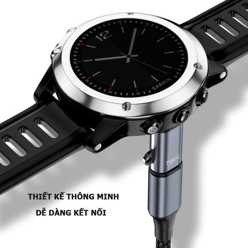 Techwear.Vn Đầu chuyển đổi sạc Type-C sang sạc Garmin 