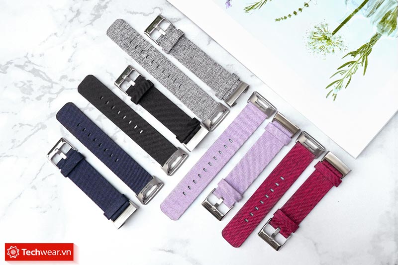 Phụ kiện dây vải thay thế cho vòng theo dõi sức khỏe Fitbit Charge 3