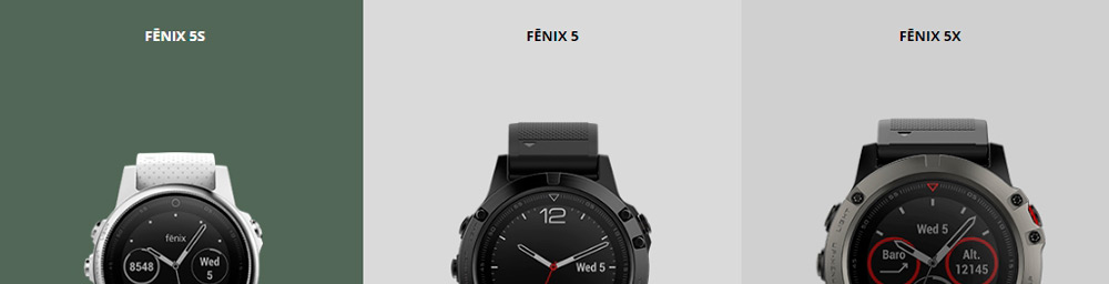  đồng hồ thể thao GPS Garmin Fenix 5, 5S và 5X