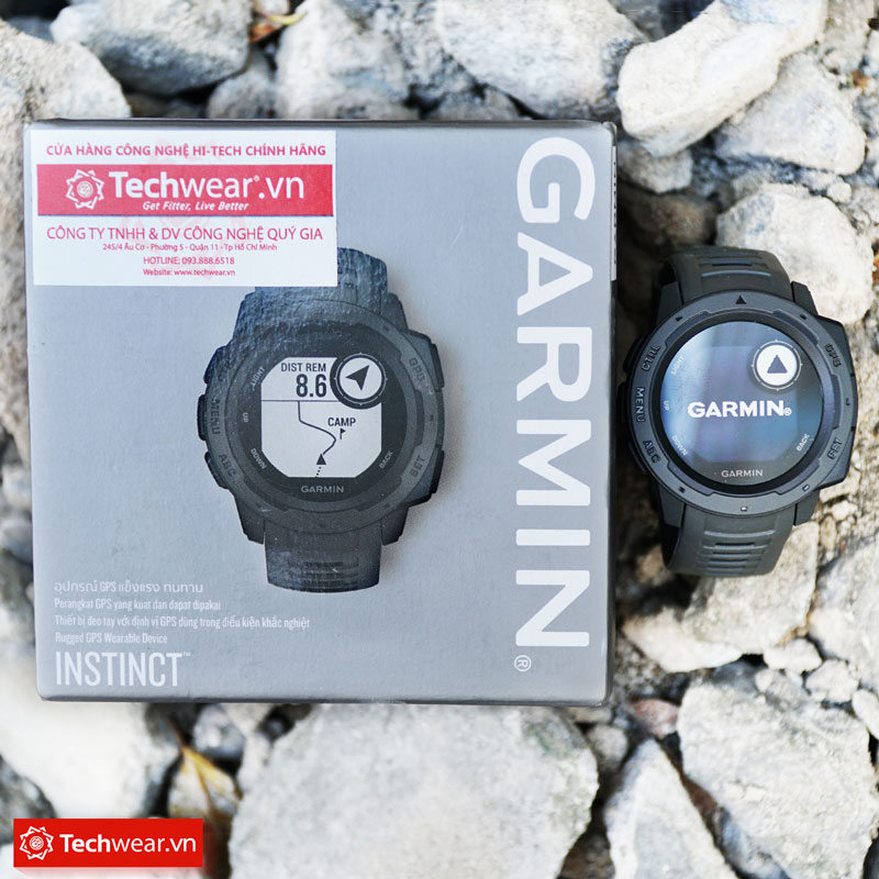 chức năng Đồng hồ thể thao Garmin Instinct chuẩn quân đội Mỹ