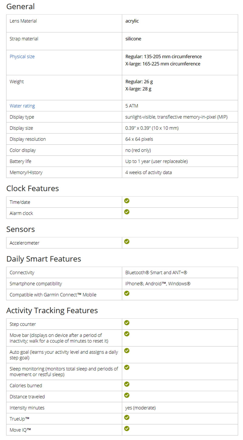 Garmin Vivofit 3
