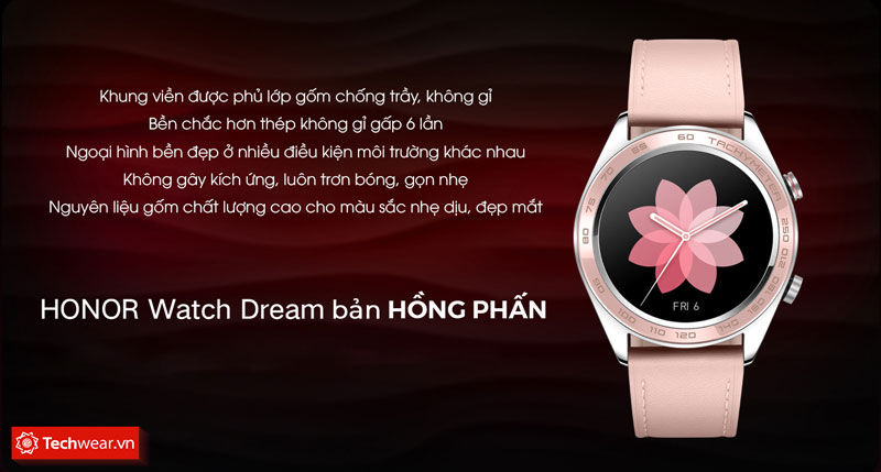 honor watch magic dream màu hồng