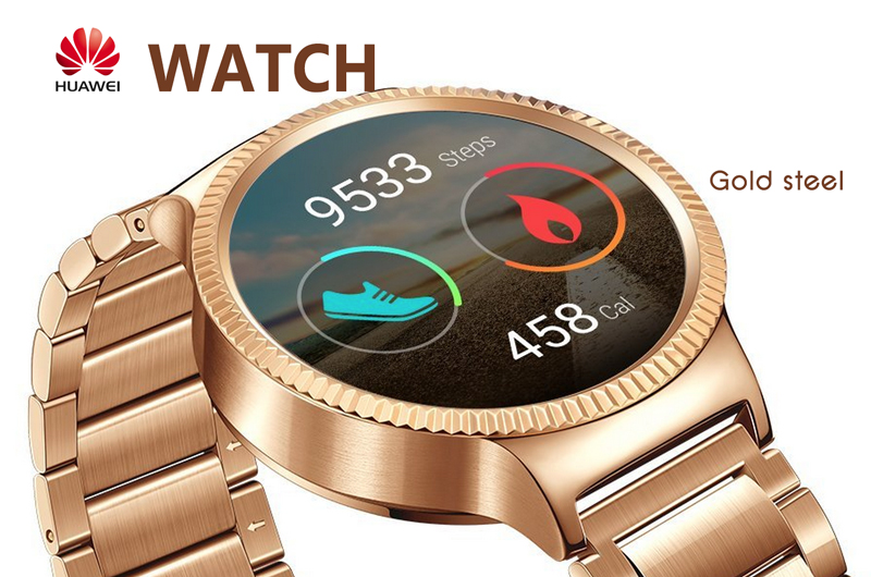 Huawei Watch - (Gold Steel)