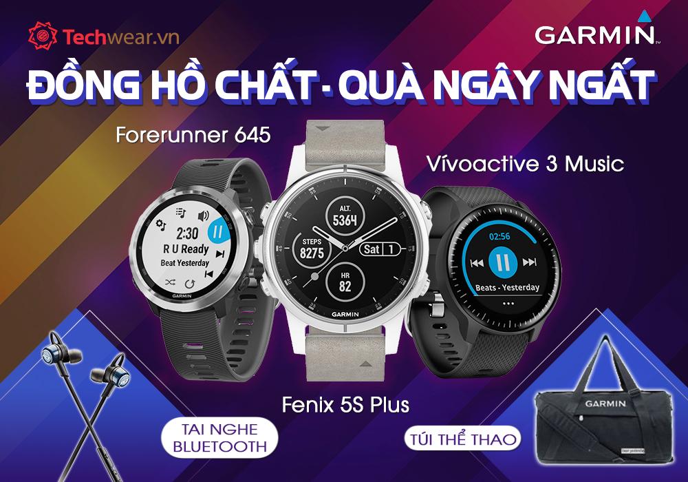 Đồng hồ chất - Quà ngây ngất - Khuyến mãi Garmin khủng tháng 9