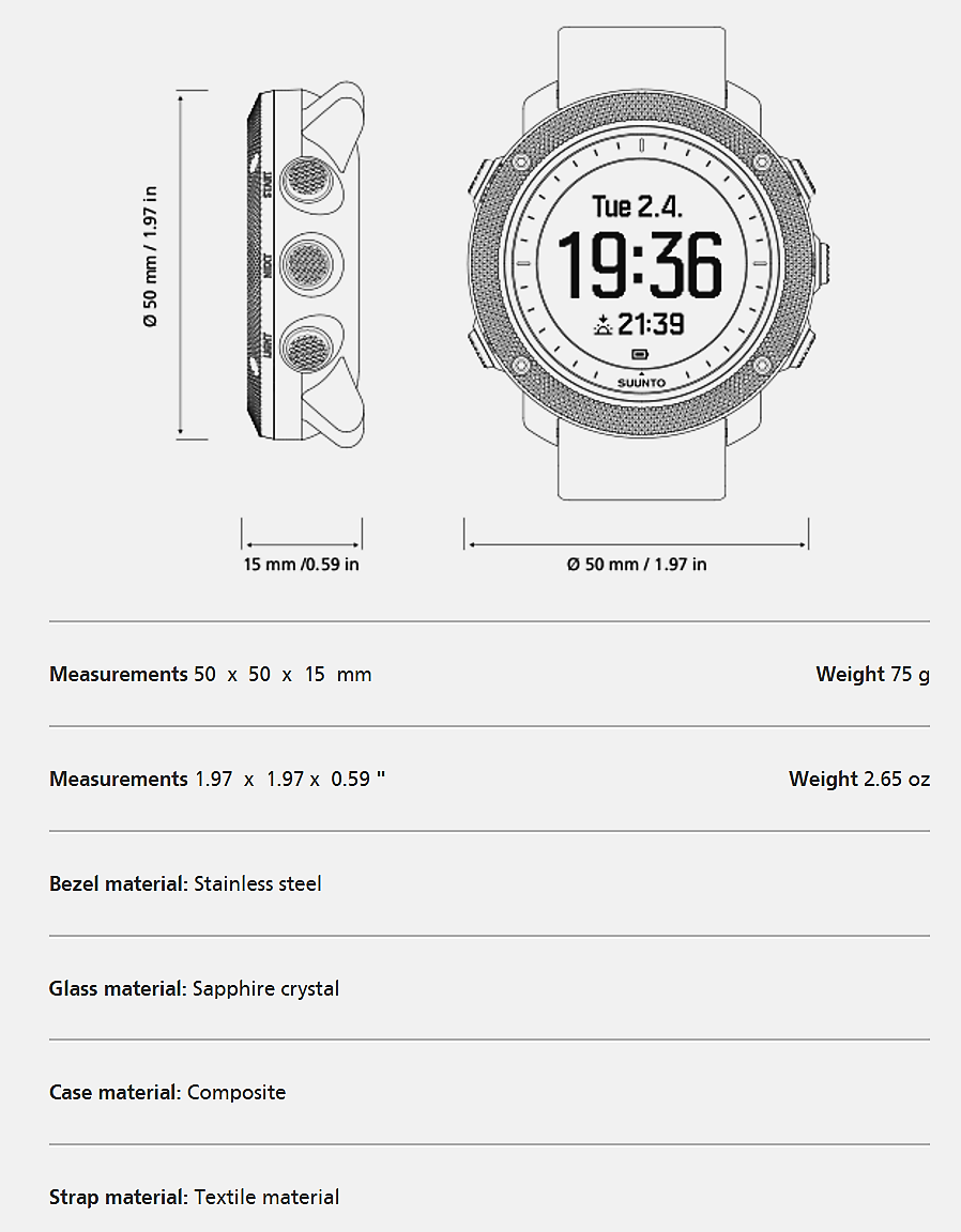 Suunto Traverse Alpha Concrete