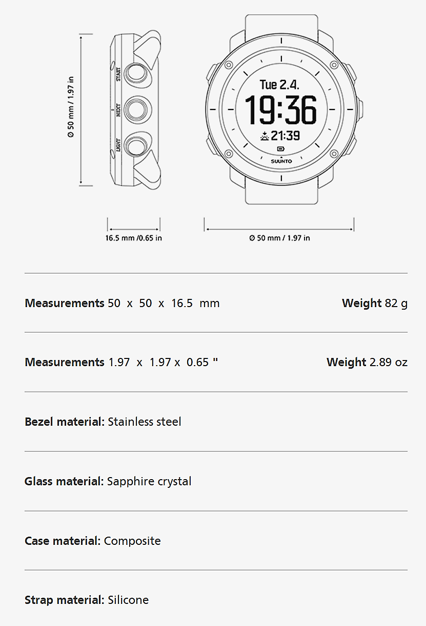 Suunto Traverse Sapphire Black