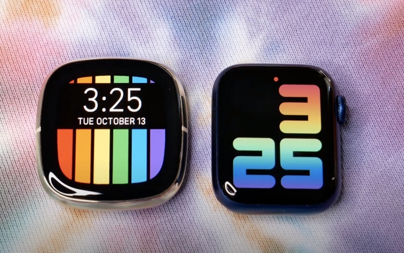 Đồng hồ Fitbit Sense vs Apple Watch Series 6