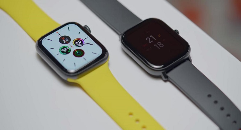 So sánh đồng hồ Huami Amazfit GTS và Apple Watch Series 5