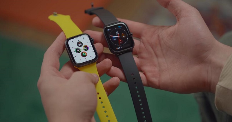 So sánh đồng hồ Huami Amazfit GTS và Apple Watch Series 5