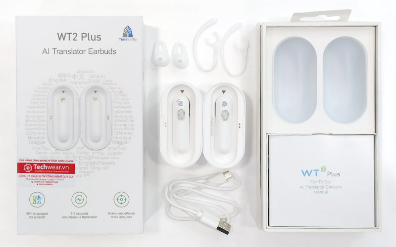 Tai nghe phiên dịch WT2 Plus AI Translator Earbuds