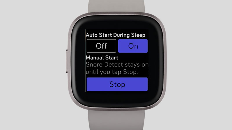 Tính năng phát hiện ngáy của Fitbit Versa 2