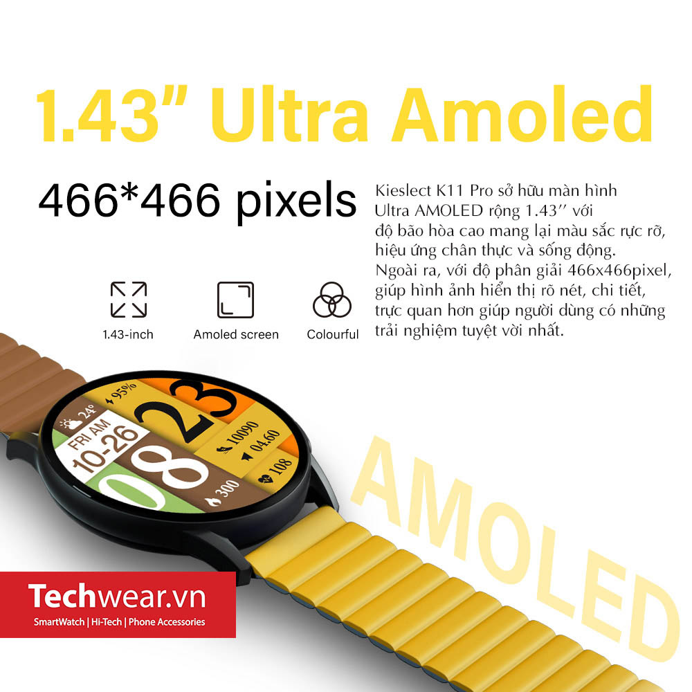 TechwearVN Đồng hồ thông minh Kieslect K11 Pro