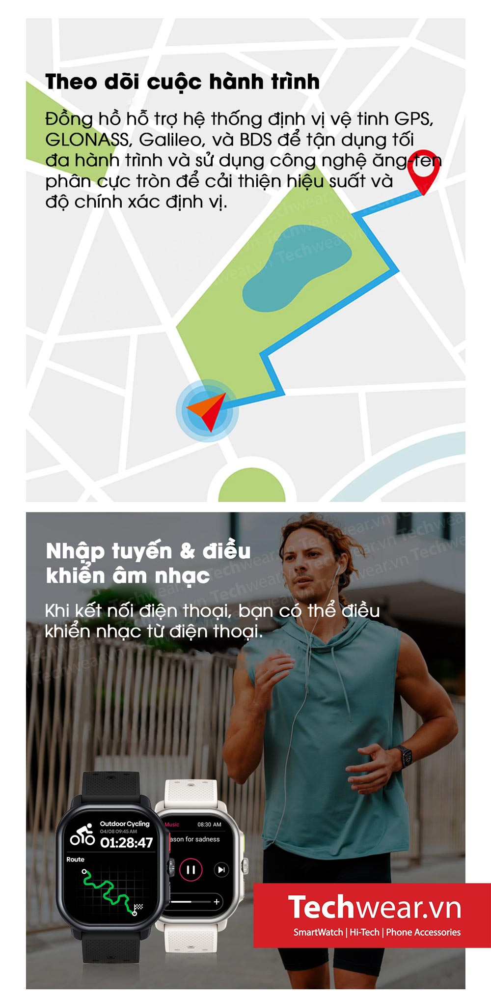 Techwear.Vn Đồng hồ thông minh Beyond 3 Pro GPS