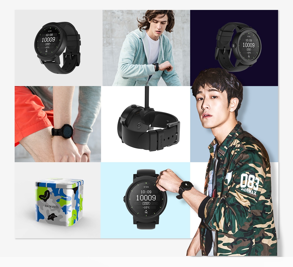 Ticwatch E phong cách Punk-Rock All-Black