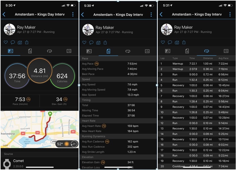 ứng dụng Garmin Connect Mobile