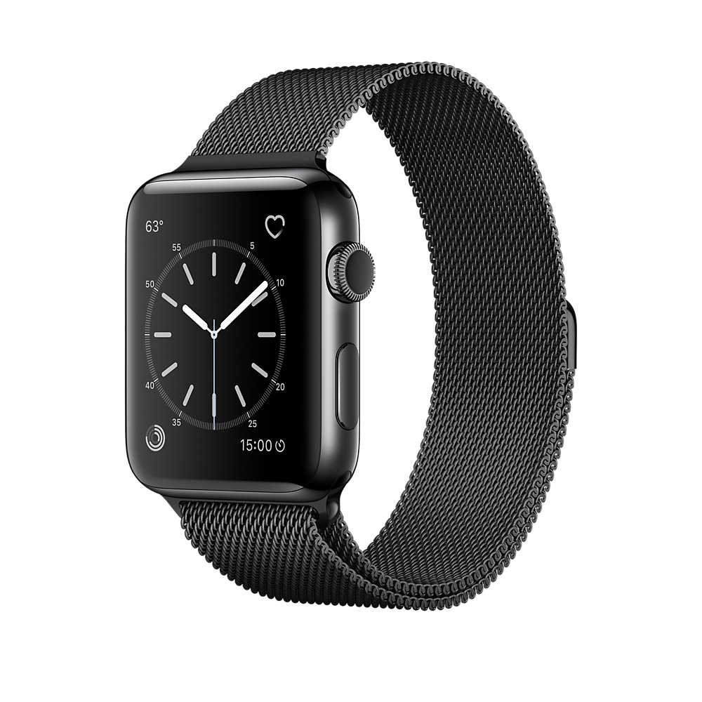 Apple Watch Series 2 - Stainless Steel Case with Milanese Loop (Space Black)