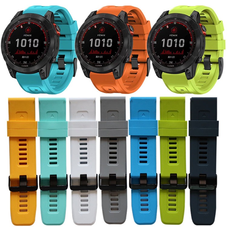 Dây silicon quickfit 22mm cho đồng hồ Garmin - kiểu dáng Fenix 7 series